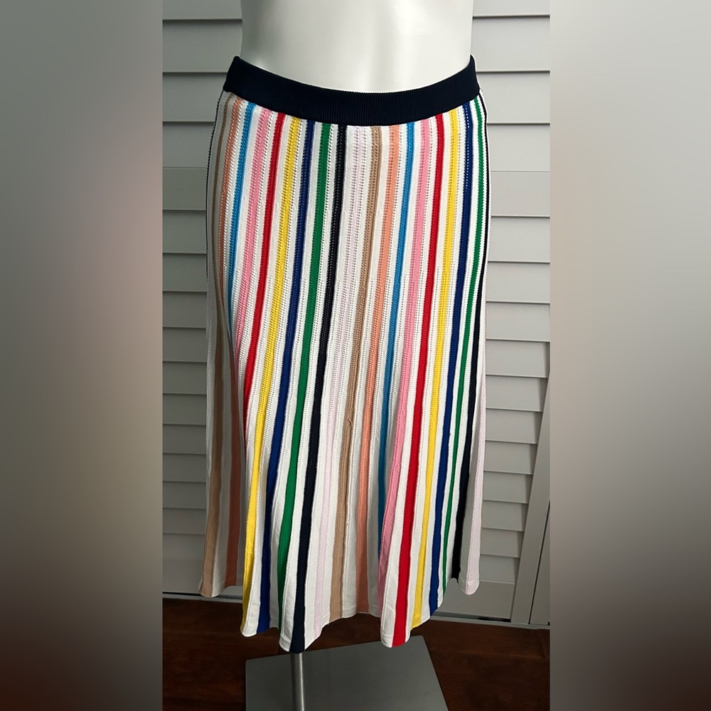 J. Crew Multicolor Vertical Stripe Midi Skirt - Picture 9 of 15